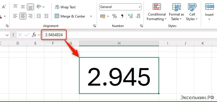 Точность против отображения: как Excel управляет десятичными знаками