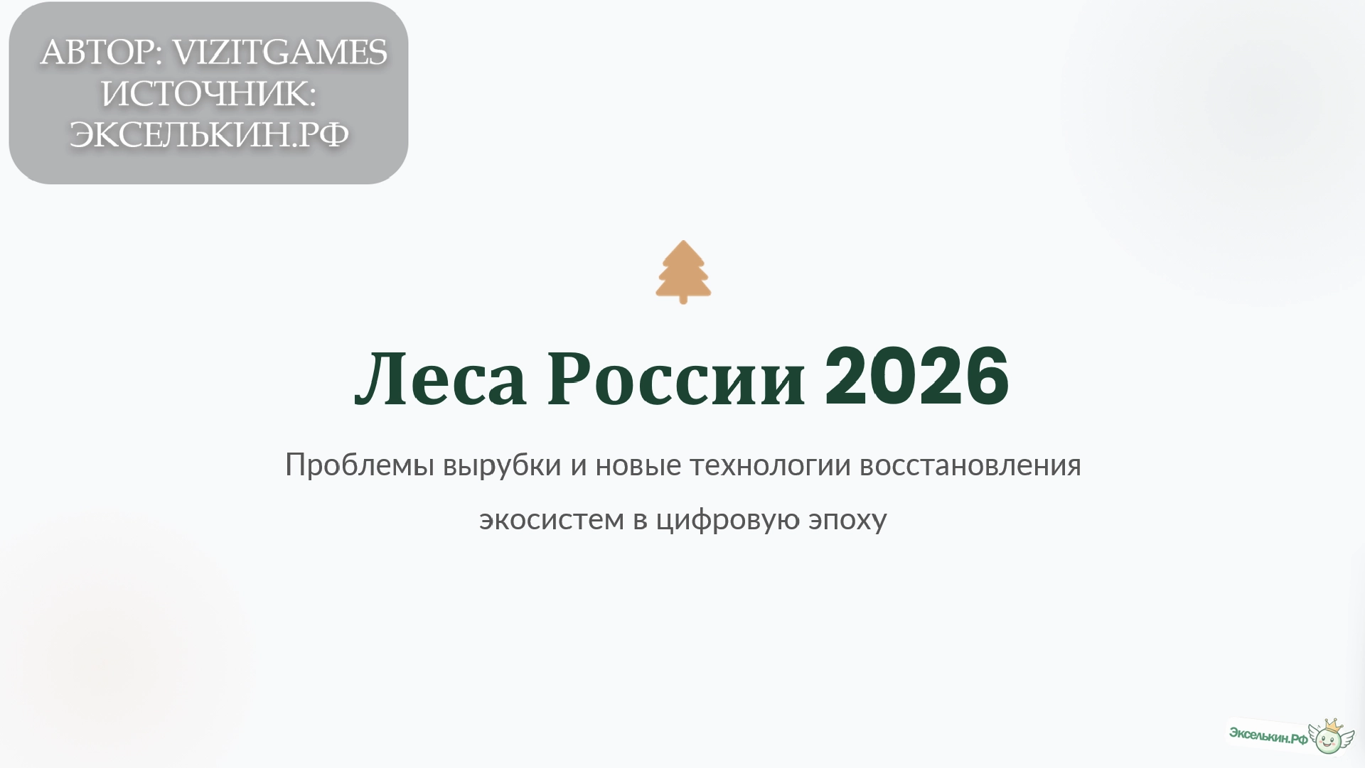 Леса России 2026 Проблемы и Технологии